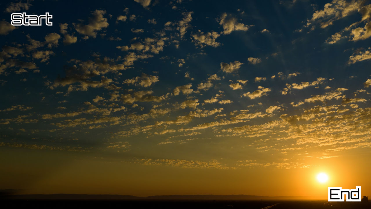 Short-length of altocumulus at dusk