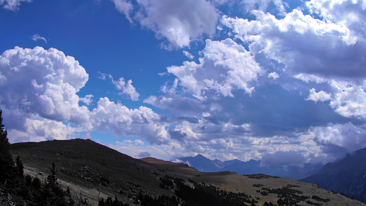 Rocky Mountain National Park alpine meadow clouds 2 of 2