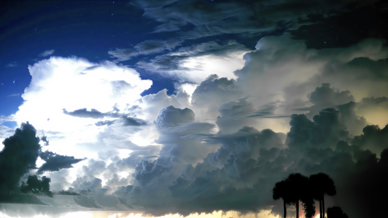 5 of 5 | Night lightning illuminates approaching